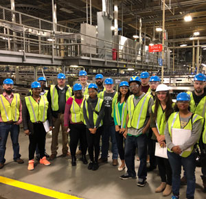 Students take a tour of Anheuser-Busch