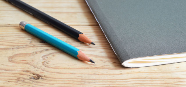 Notebook and pencils in the Peer Mentoring Center