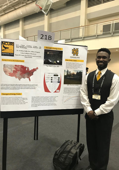 Carnell Tate at 2019 NCUR 