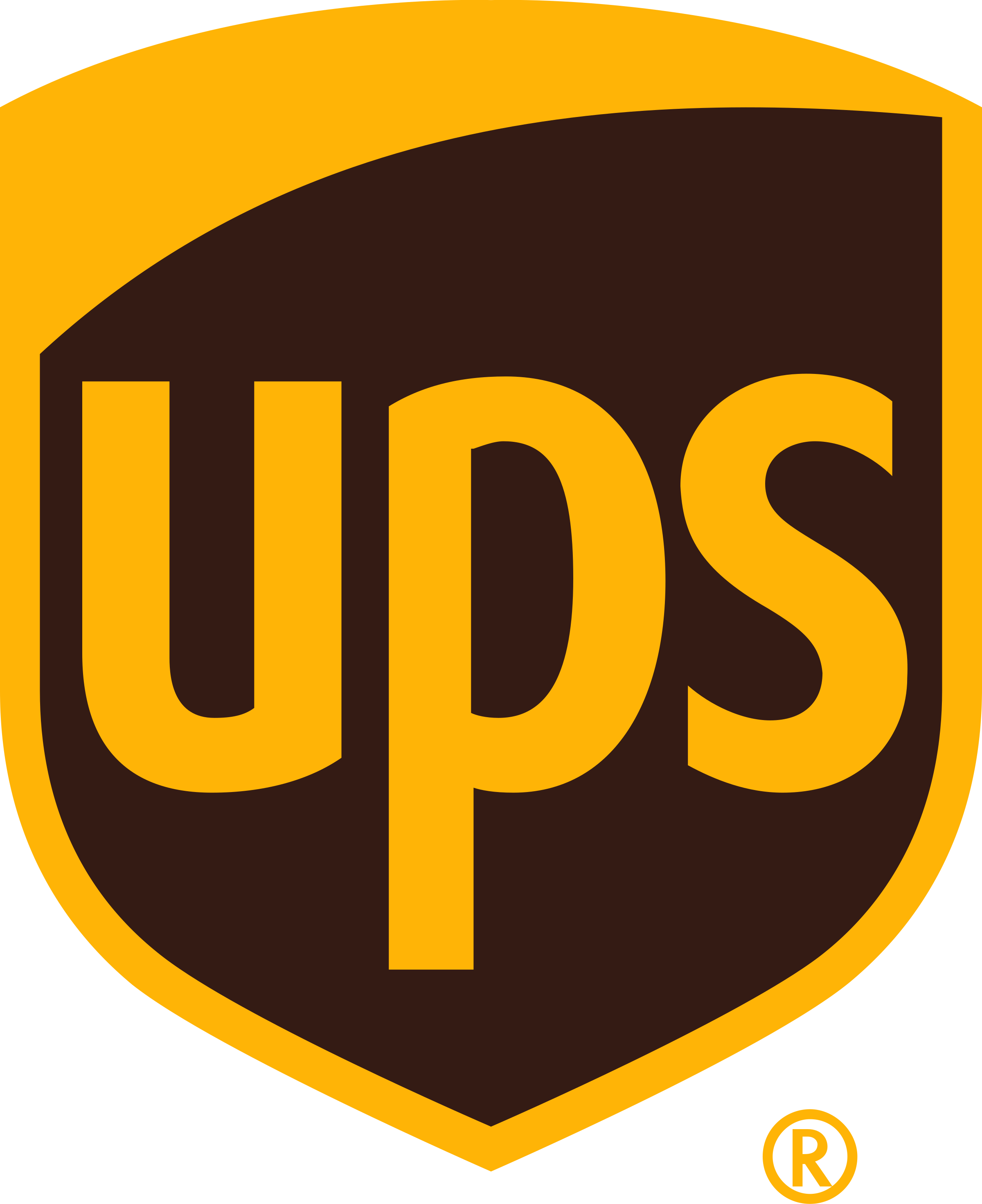 ups logo brown and yellow
