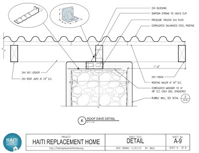 Rubble Home Plans, Sections and Detail